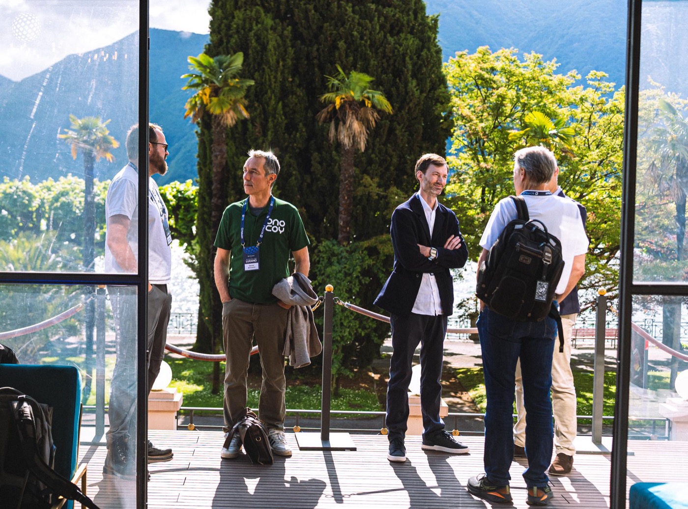 Guests on the terrace at Hotel Splendide Royal