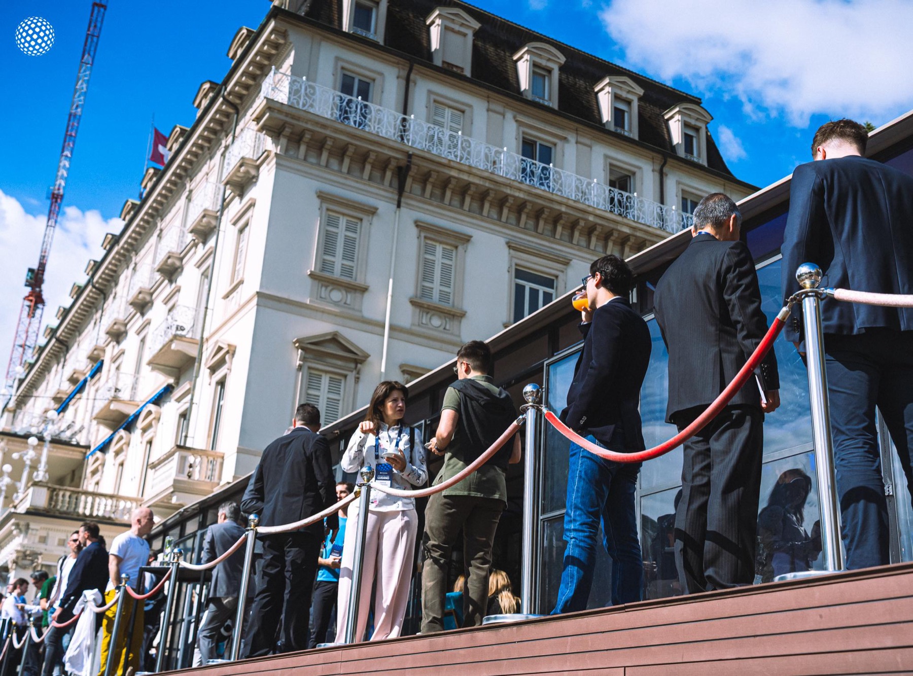 The arrival court of Hotel Splendide Royal, Lugano